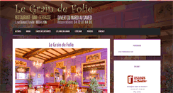 Desktop Screenshot of le-graindefolie.com
